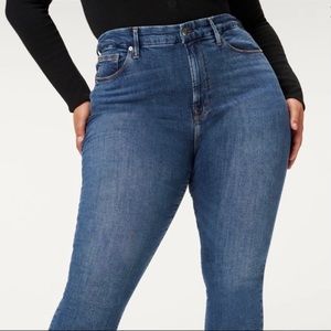 Good American Good Legs Deep V Skinny Ankle Jeans - Size 20